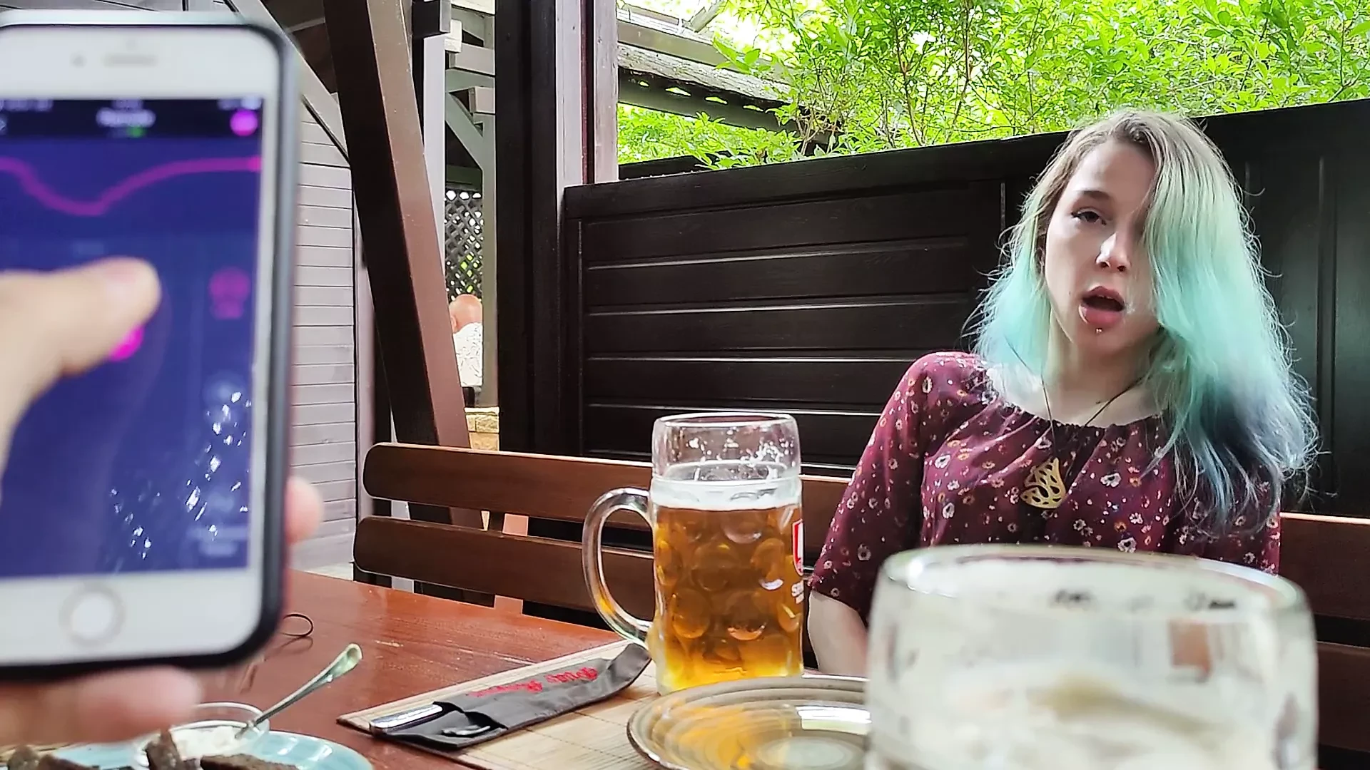 Remote orgasm control of my stepsister in pub! - Full XXX Movies | ePornHIT.