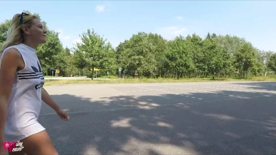 Blonde Bitch loves to get Assfucked in Public