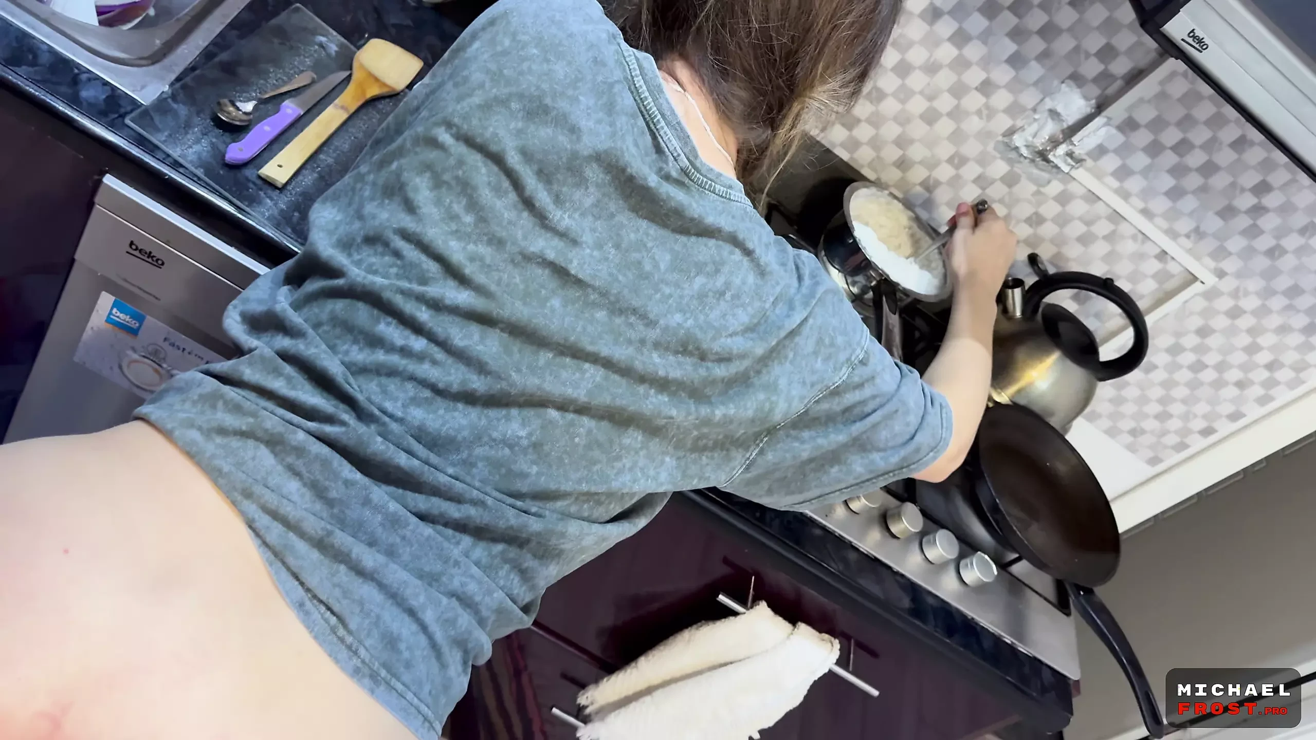 Kitchen Escapades: Flatmate's Loves Wild Pigtail Adventures - Full XXX Movies | ePornHIT.