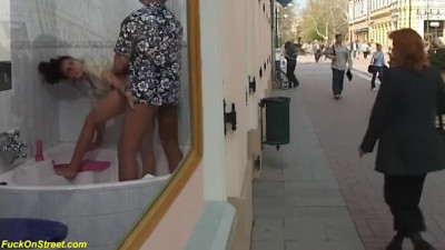 Wild Outdoor Shopping Street Anal Adventure