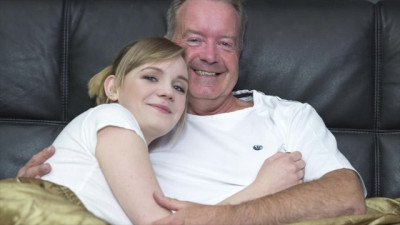 Blonde Babe Gets Pounded by Grandpa's Massive Cock