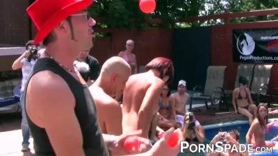 Wild Pool Party: Naughty Babes Get Down and Dirty