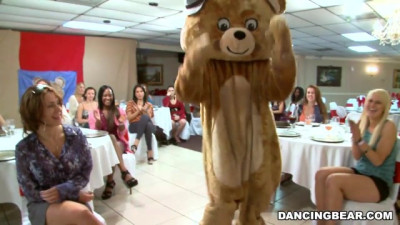 Wild Night Out: Big Dick Strippers and a Fluffy Freak Bear Stealing the Show!