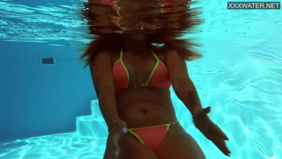 Wet & Wild: French Bombshell's Underwater Getaway