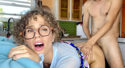 Intense Kitchen Anal Lesson with My Teacher