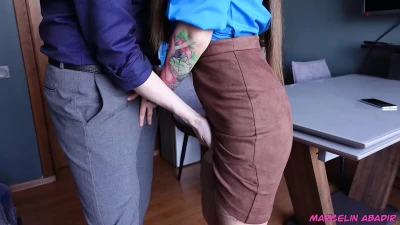 Nailed by the Boss During an Intense Job Interview