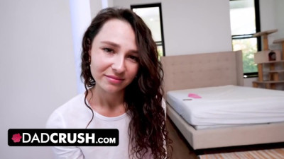 Naughty Stepdaughter Surprises Her Stepdad with Her Sweet Virgin Pussy Skills