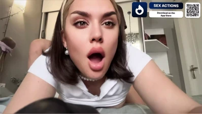 Naughty Student Gets Seductive as a Lustful Maid Through a Dating App