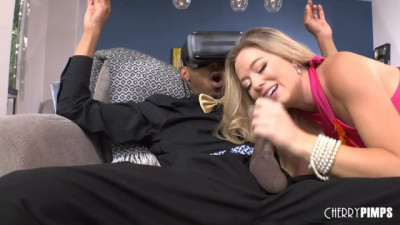 Insatiable Blonde's Wild Ride on a Massive Black Cock