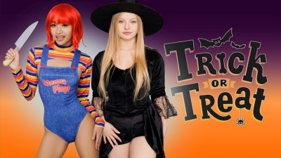 Steamy Halloween Threesome Tricks: Naughty Night of Pleasure