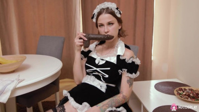 School Life Fantasy: Naughty Maid's Kitchen Fuckfest