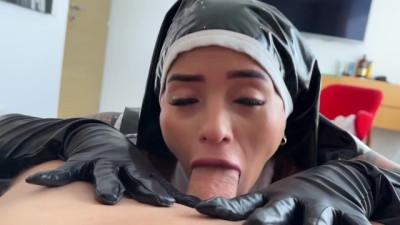 Latina Nun Explores Forbidden Desires with Intense Rimming and Screaming Orgasms - Steamy POV Cosplay